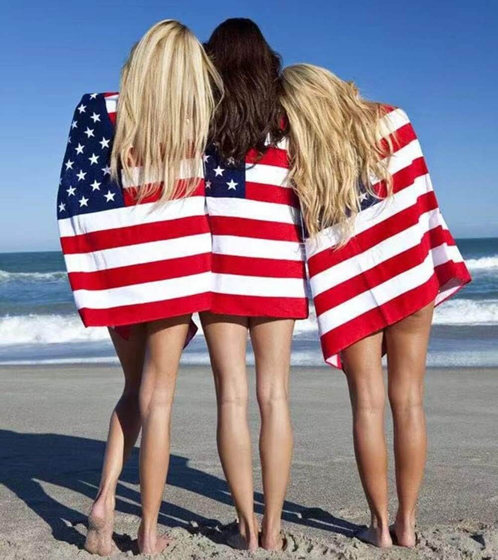 American flag Beach Towel Personal